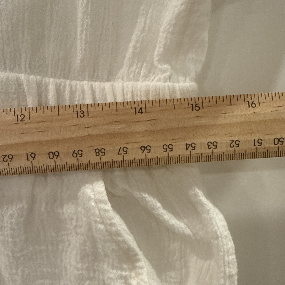 Albion Light Summer Gauze Fabric Jumpsuit With Wooden Buttons Size Small - Picture 8 of 13